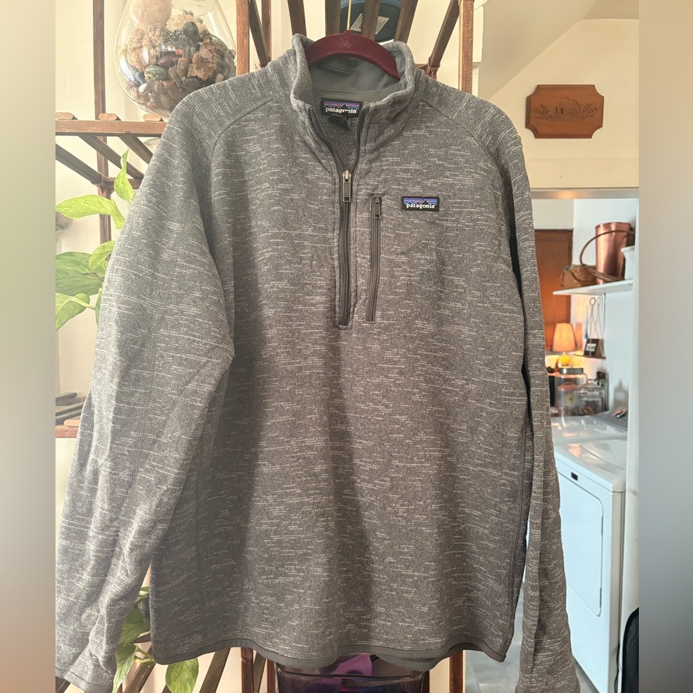 Patagonia Gray Quarter-Zip Better Sweater